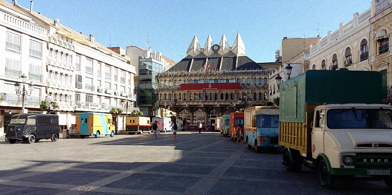 Ciudad Real Los food trucks listos para el concurso de tapas en la Plaza Mayor