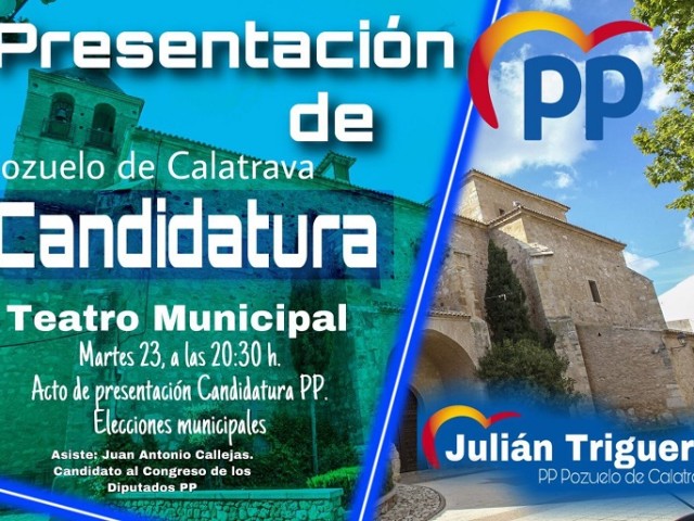 Los Populares de Pozuelo de Calatrava presentarán su lista electoral el próximo 23 de abril Actualidad