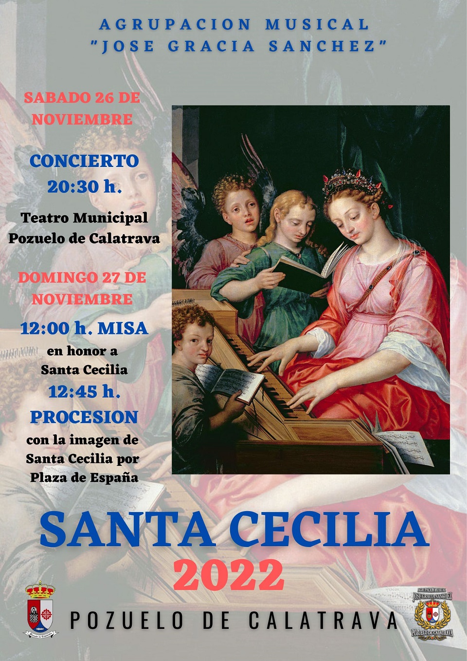 Cartel Concierto Santa Cecilia 2022